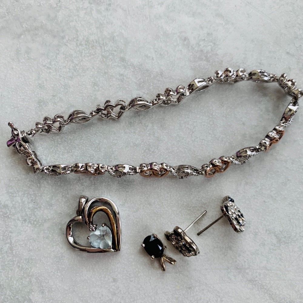 Lot of 4 pcs .925 silver jewelry